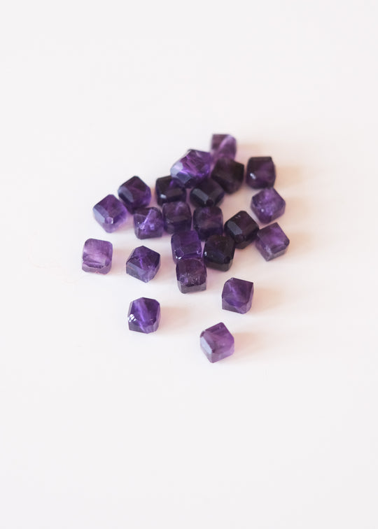 Kralen ruitje amethist