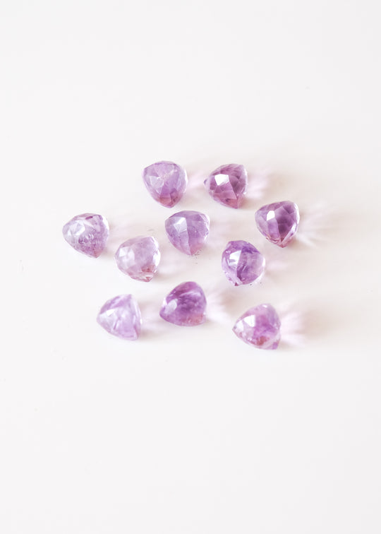 Briolette trillion amethist