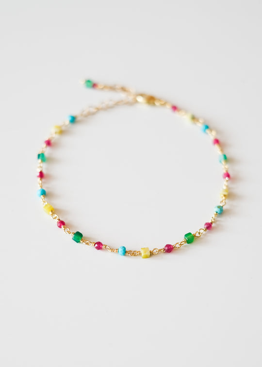 Armbandje met edelsteentjes mix