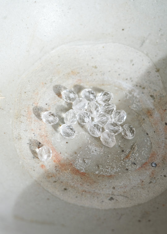 Kralen olijfvorm bergkristal