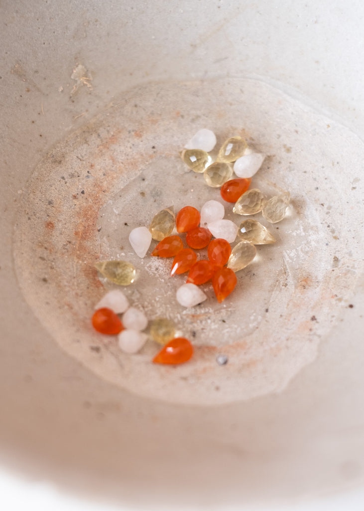 kornalijn briolette kralen