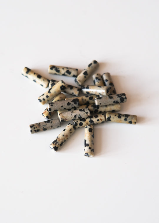 Kralen buisjes dalmatiër jaspis