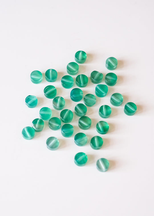 Schijfjes groene agaat