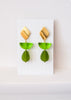 groene oorbellen van Muranoglas