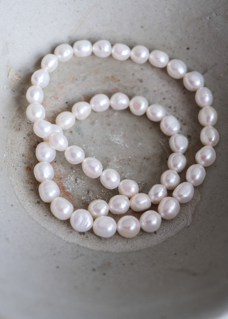 witte zoetwaterparels