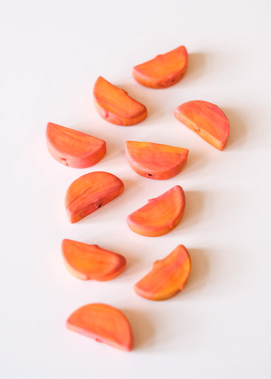 Murano halve maan, koraalroze mat