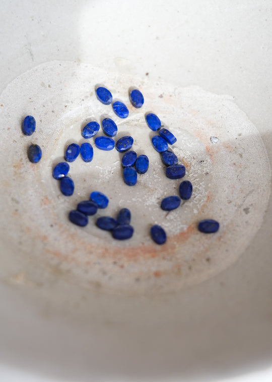 Kralen ovaal lapis lazuli