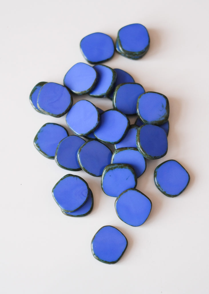 lavendelblauwe glaskralen