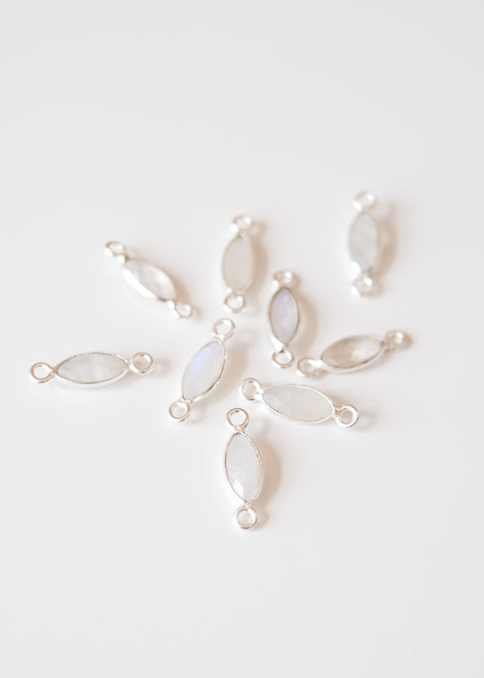 Link navette maansteen, zilver