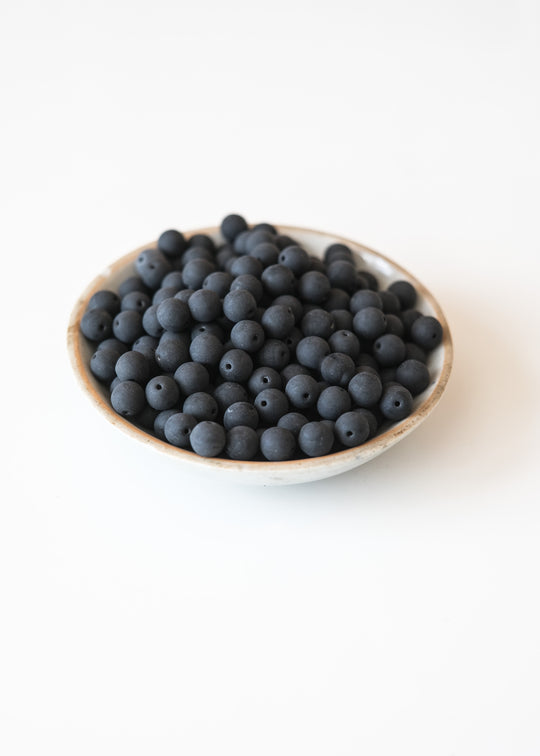 Mat bolletje 6mm, zwart