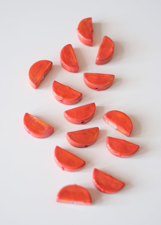 Murano halve maan, koraalroze