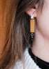 zilveren oorstekers met jaspis en zwarte onyx