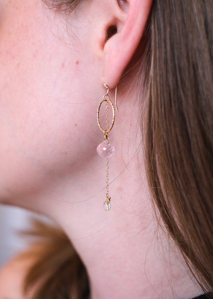 oorbellen met edelsteen briolettes