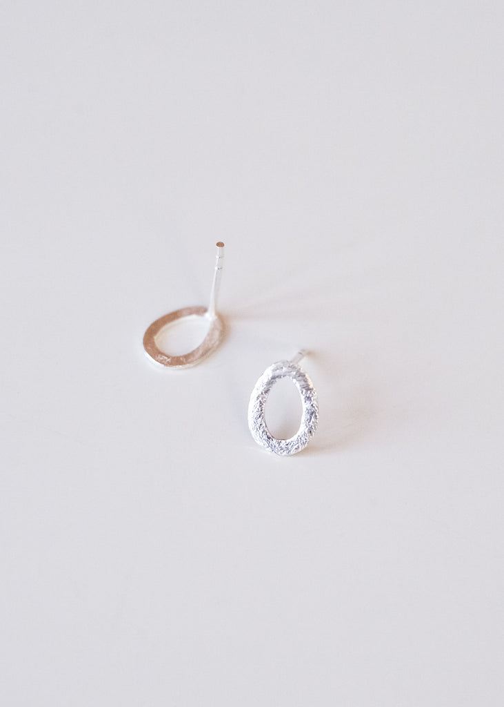 druppel oorsteker zilver