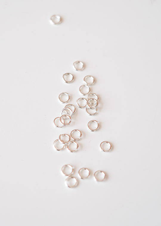 Open ringetje zilver, 5 mm