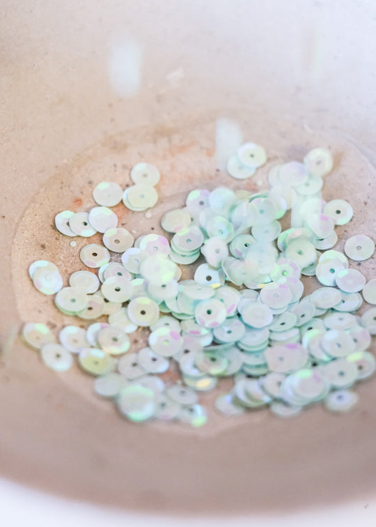 Pailletten facet, iriserend