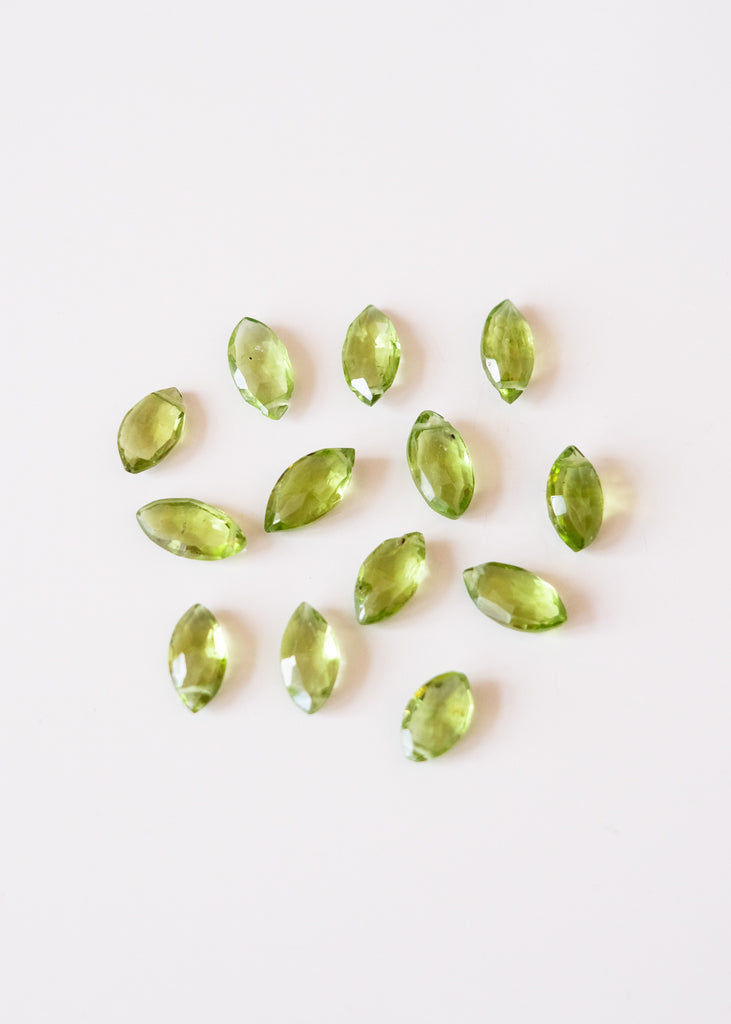 peridot briolette kralen