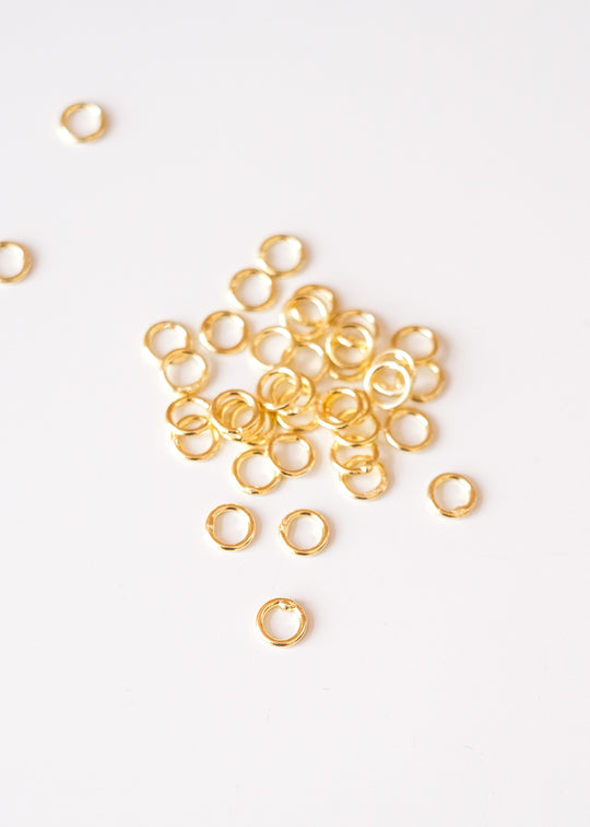 Gesloten ringetje verguld, 5 mm