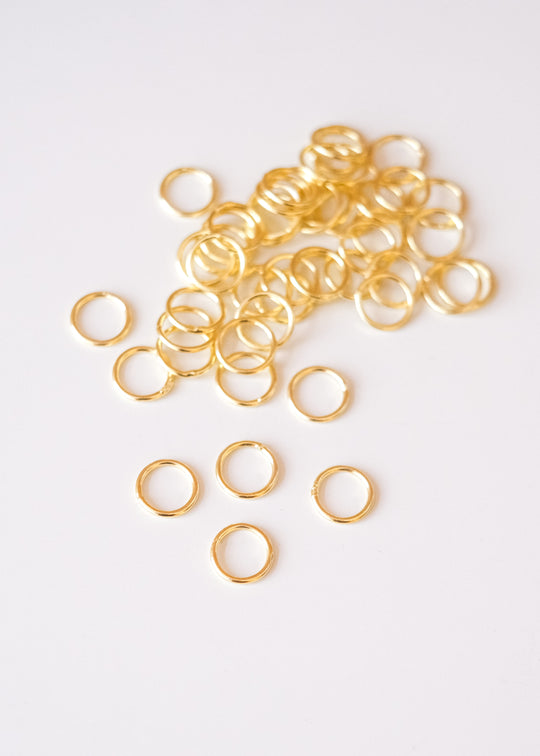 Gesloten ringetje verguld, 9 mm