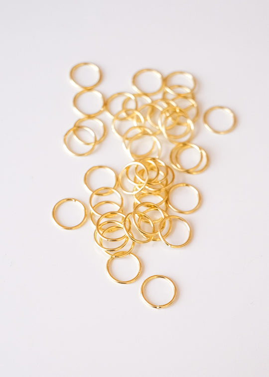 Gesloten ringetje verguld, 11 mm