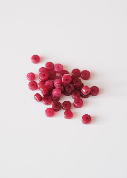 Rondelle framboos aragoniet