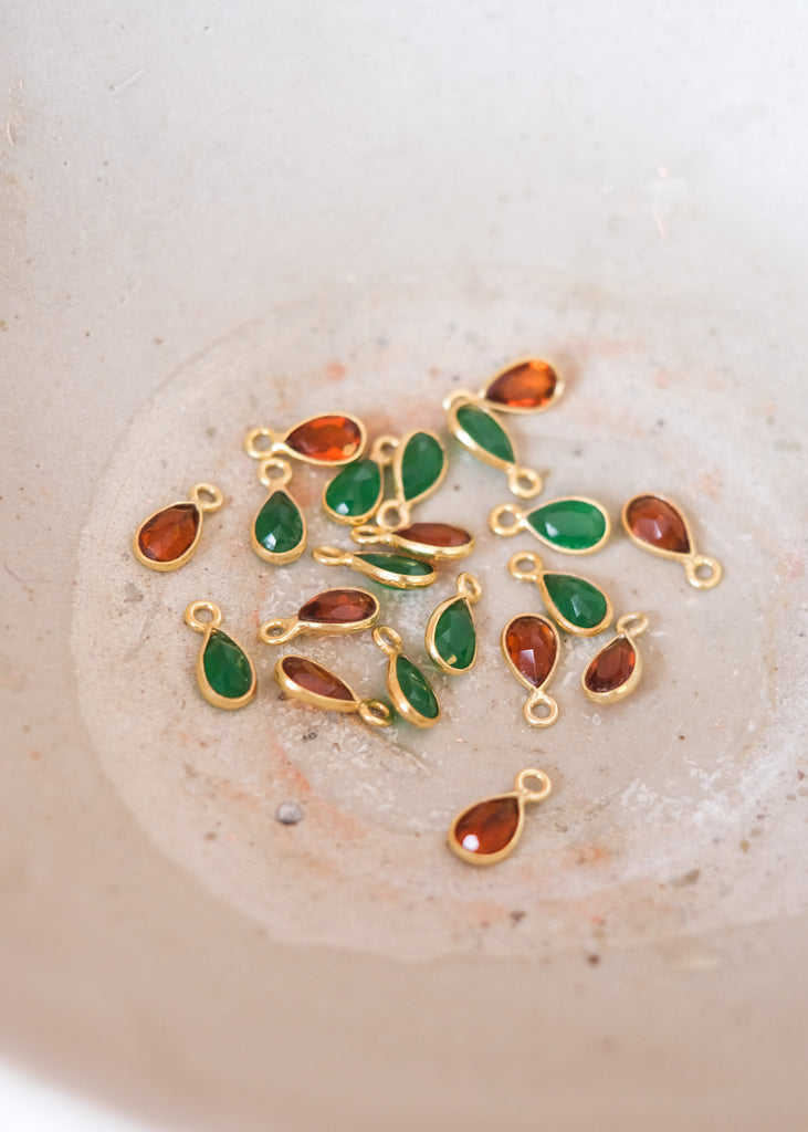 honingkwarts en groene onyx