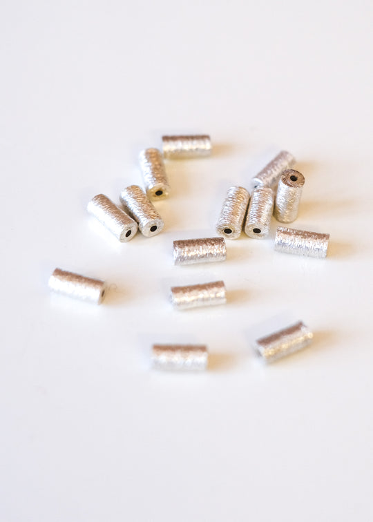 Kraal cilinder zilver