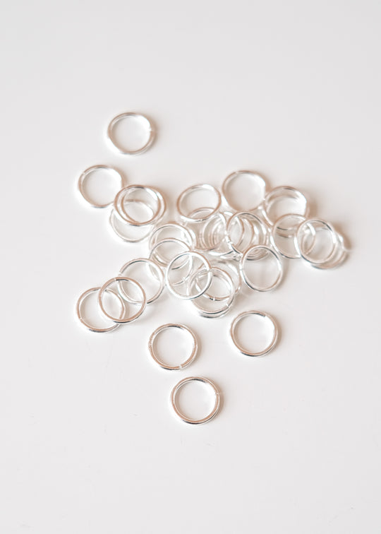 Open ringetje zilver, 9 mm