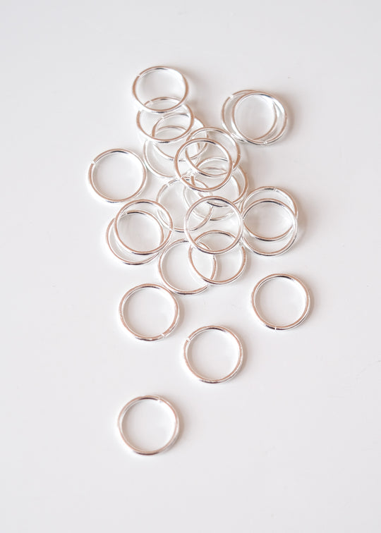 Open ringetje zilver, 11 mm