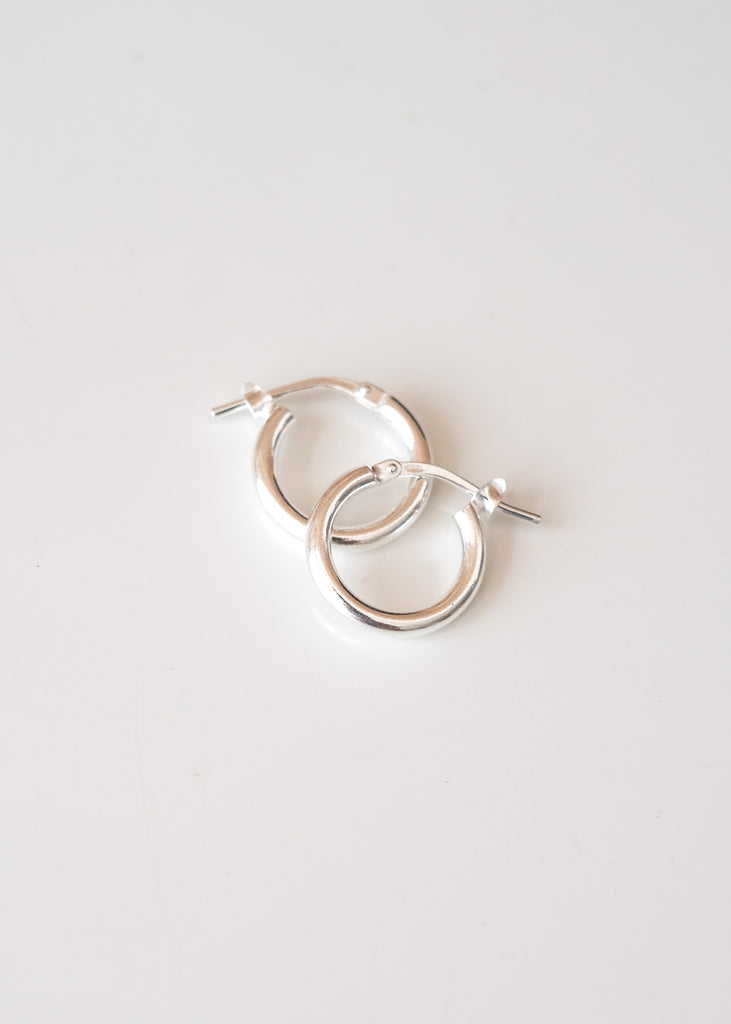zilveren hoop earrings 