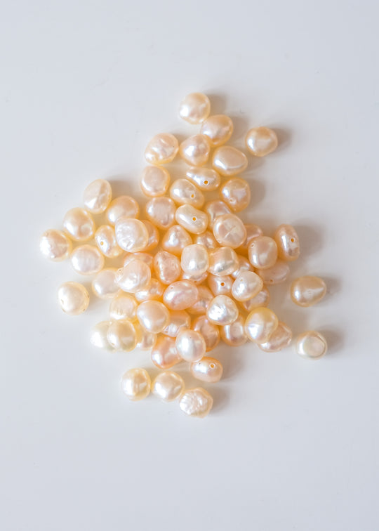 Zoetwaterparels, warm roze