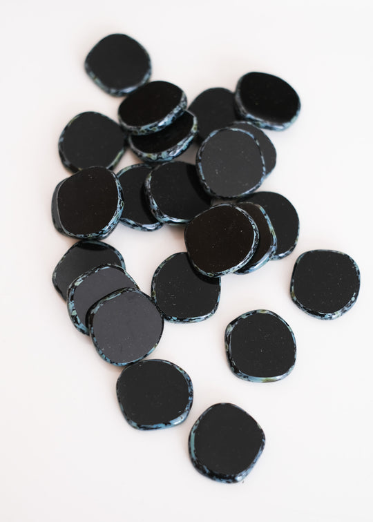 Onregelmatig rond 22 mm, zwart