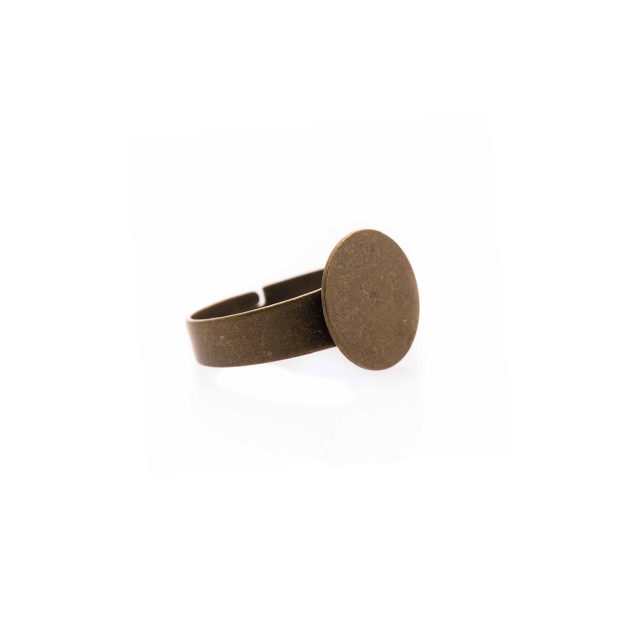 bronzen ring om cabochon op te kleven