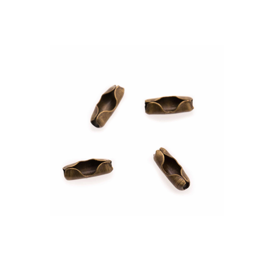 Sluitstuk voor bolletjesketting, kleur oud goud