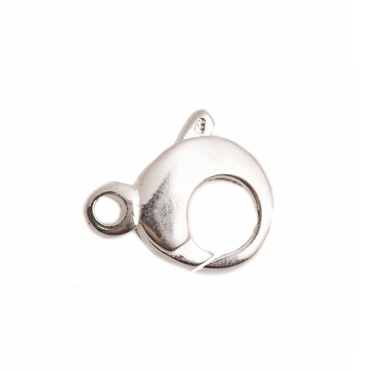 Menotsluiting rond zilver 15 mm