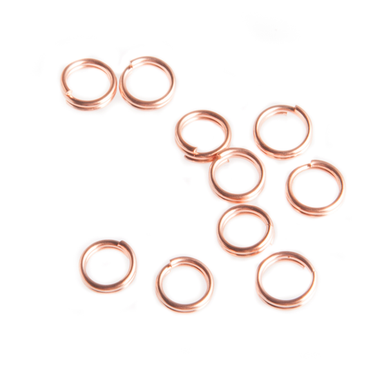 Dubbel ringetje koper 5 mm