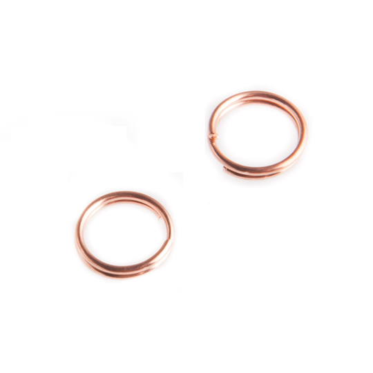 Dubbel ringetje koper 7 mm