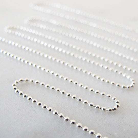 Bolletjesketting sterling zilver superfijn