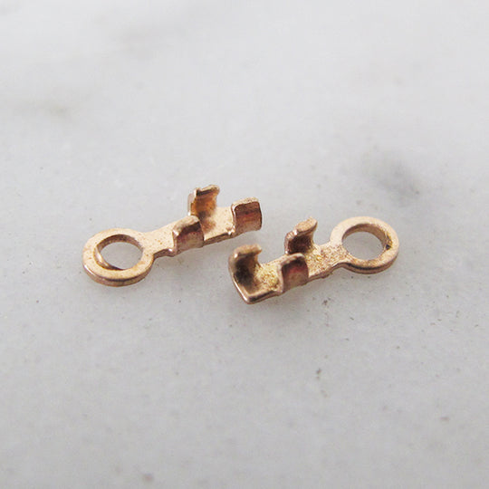 Sluitstuk voor fijne bolletjesketting, rose verguld