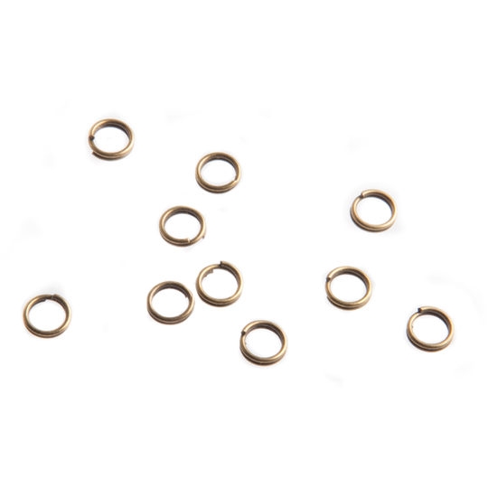 Dubbel ringetje oud goud 5 mm