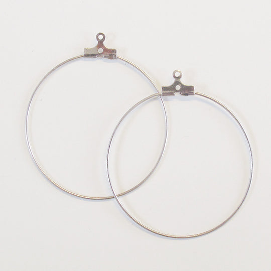 Hanger creool groot zilverkleurig