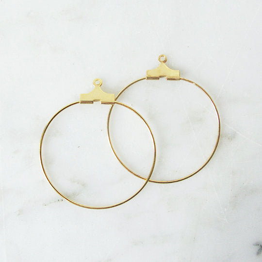 Hanger creool klein goud