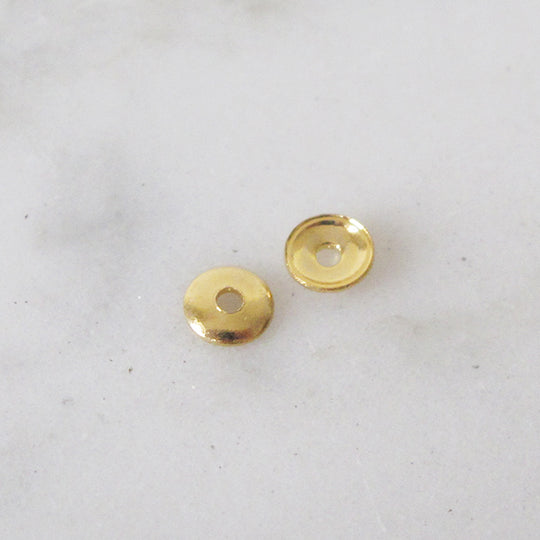 Kralenkapje goudkleurig mini