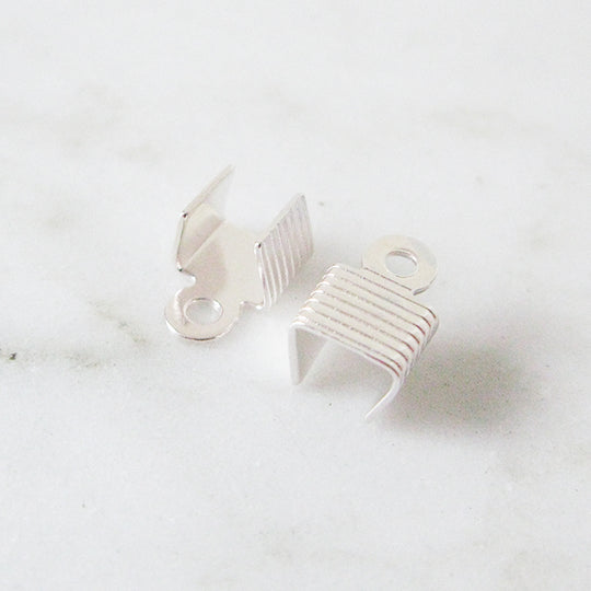 Veterklem 6mm zilverkleurig