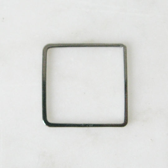 Tussenstuk vierkant Black rhodium