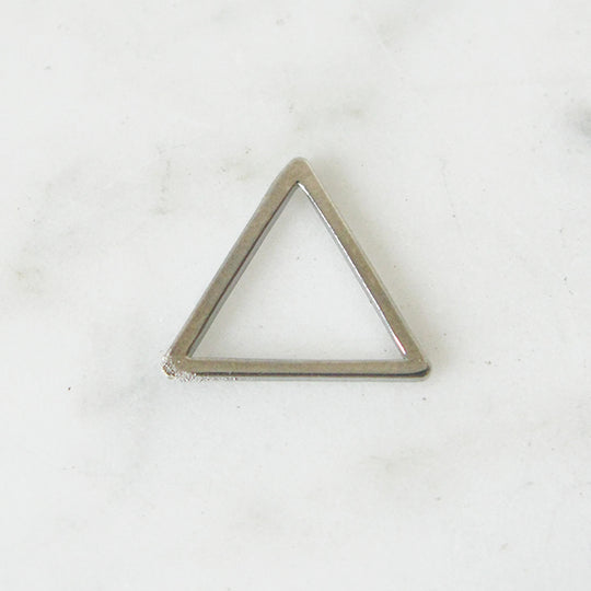 Tussenstuk driehoek mini black rhodium