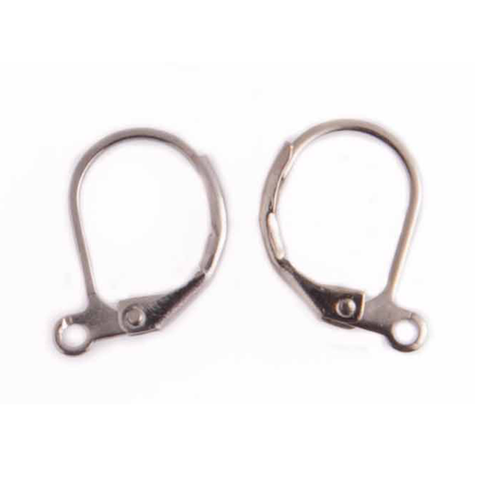 Oorhaak gesloten zilverkleurig