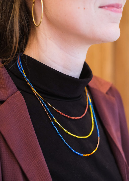 DIY pakket multiple strand met conterie, zilver