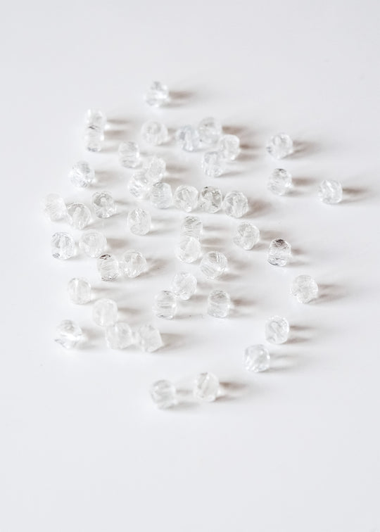 Kralen, blokje bergkristal