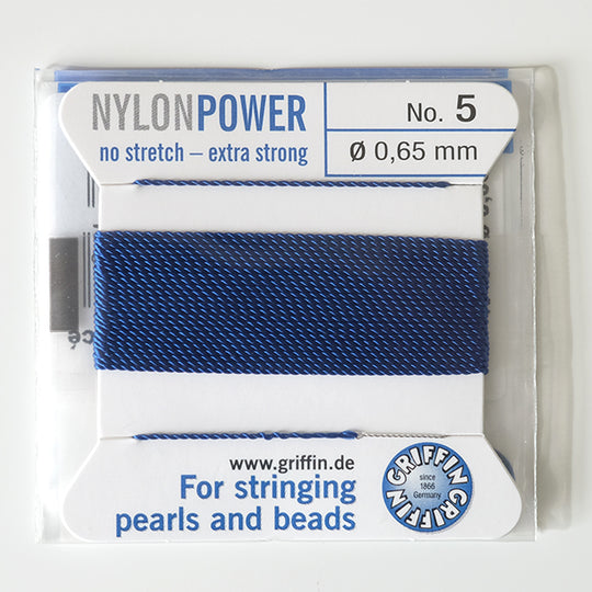 Parelgaren donkerblauw 5